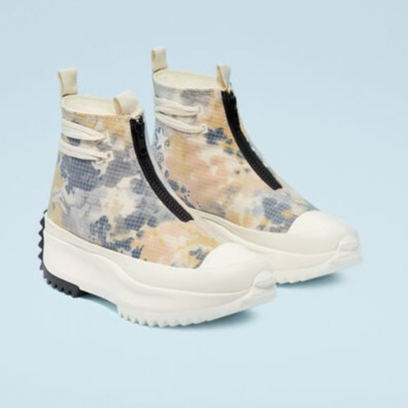 Converse Run Star Hike 'Washed Florals' Women's Platform Sneakers 170776C NWOB